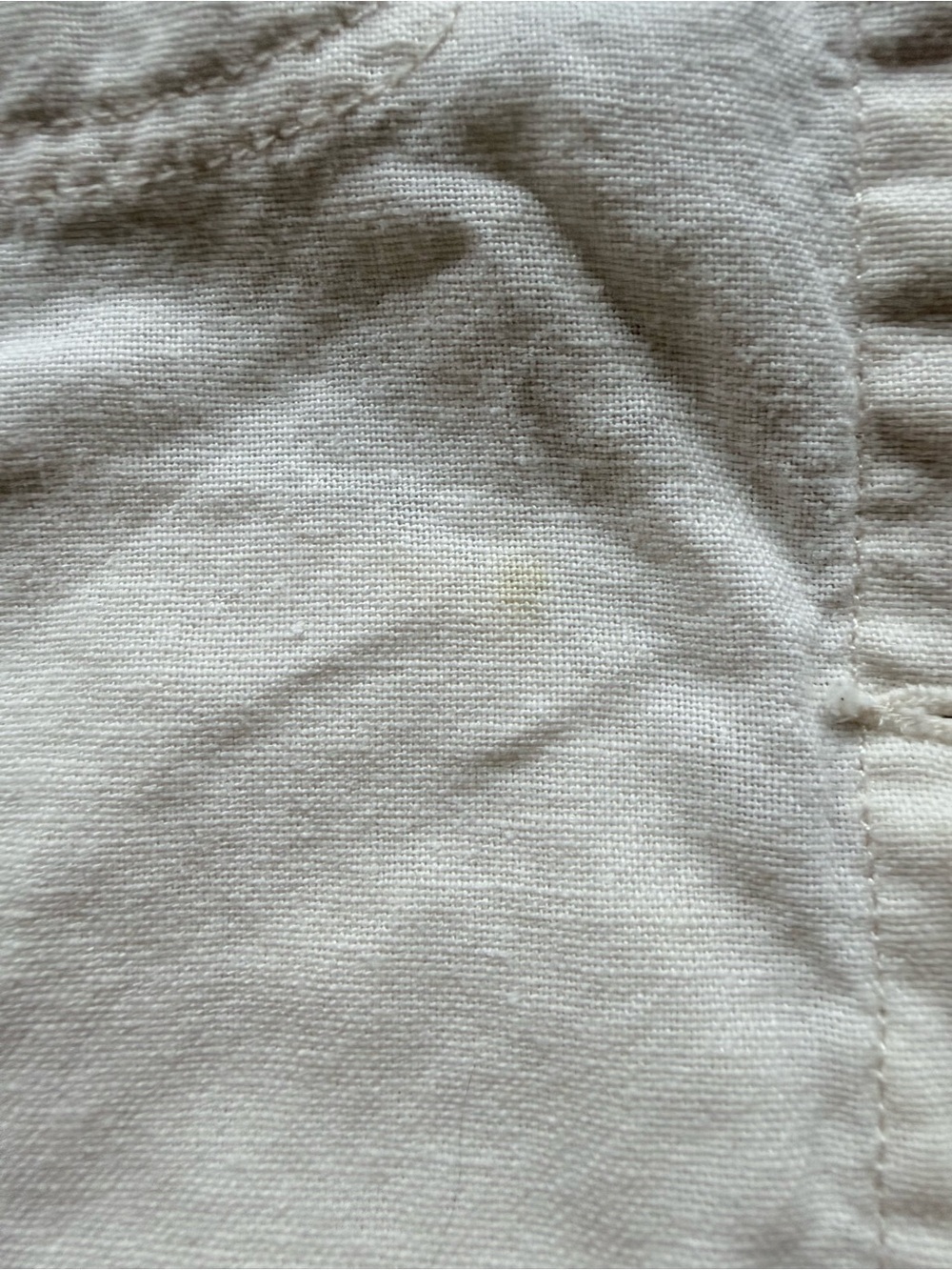 Vintage Bill Blass Cream linen cotton denim jacket - Picture 3 of 6